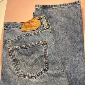 Levis 501 straight leg button fly 36 by 34